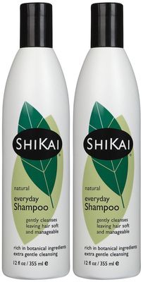 ShiKai Everyday Gentle Cleansing Shampoo (12oz, Pack of 2) | Extra Mild, Gentle, Low Detergent Formula | With Aloe Vera for Healthy, Shiny Hair