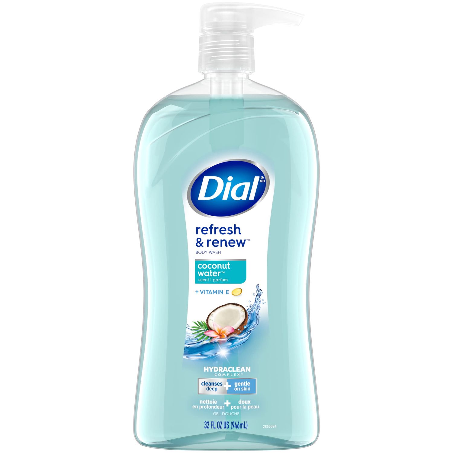 Dial Body Wash, Refresh &amp; Renew Coconut Water, 32 fl oz