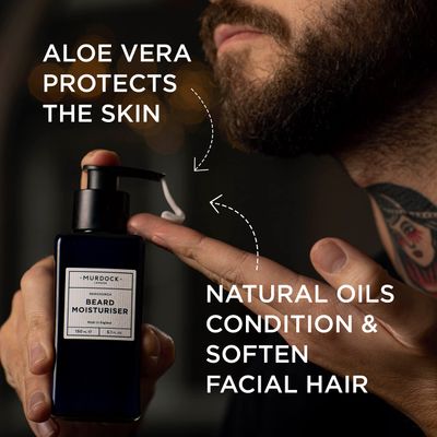Murdock London Beard Moisturiser - Hydrating Beard Lotion Made of Natural Oil for Dry Facial Hair - 150ml