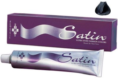 Developlus Satin Blue Black Hair Color, 1BB, 3 Ounce