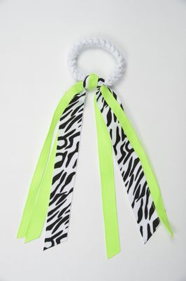 EMC Sports Ribbon Scrunch, Zebra Neon Pink, One Size fits All