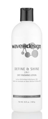 Design Essentials Define &amp; Shine 2-N-1 Dry Finishing Lotion, for Frizzy and Curling Hair, 16 Ounce