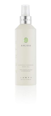 Zents Luminous Cashmere Body Oil (Anjou Fragrance) | Moisturizing Body Oil with Vitamin E &amp; Organic Coconut Oil | Softens &amp; Smooths Skin | 8 fl oz