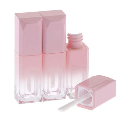 Healthcom 10Pcs 5ml Gradient Pink Empty Lip Gloss Tubes Plastic Mini Refillable Lip Balm Lipstick Bottle Lip Glaze Tube with Wand Travel Pipe Vials DIY Beauty Makeup Cosmetic Container Jar Pot Lip Oil