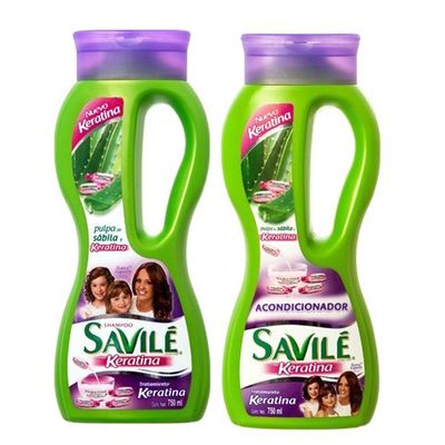 Savile Biotina Pulpa de Sabila y Keratina Shampoo/Acondicionador (Shampoo and Conditioner) by Savile