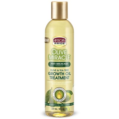 African Pride Olive Miracle Anti-Breakage Maximum Strengthening Growth Oil 237 ml/8 fl.oz