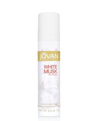 Jovan White Musk for Women Body Spray 2.5 fl oz (Pack of 1), Notes of Jasmine, Musk, and Amber, Women&#39;s Fragrance, Long Lasting, Everyday Fragrance, Travel Size