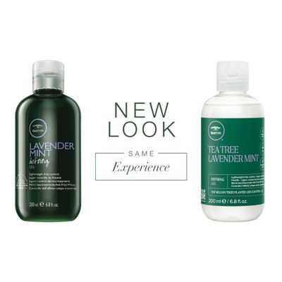 Tea Tree Lavender Mint Defining Gel, Lightweight Frizz Control, For Coarse, Curly + Dry Hair, 6.8 Fl oz