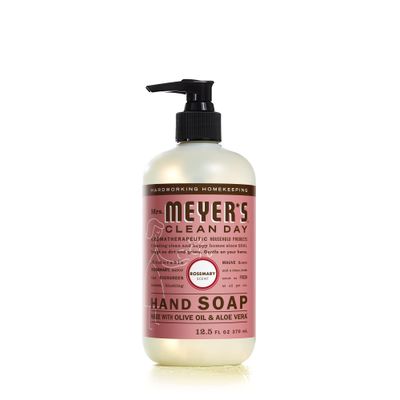 MRS. MEYER&#39;S CLEAN DAY Hand Soap, Made with Essential Oils, Biodegradable Formula, Rosemary, 12.5 fl. oz