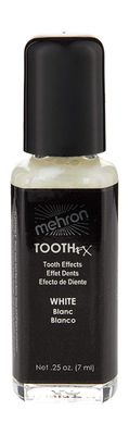 Mehron Makeup Tooth FX with Brush for Special Effects, Halloween, Movies (.25 oz) (White)