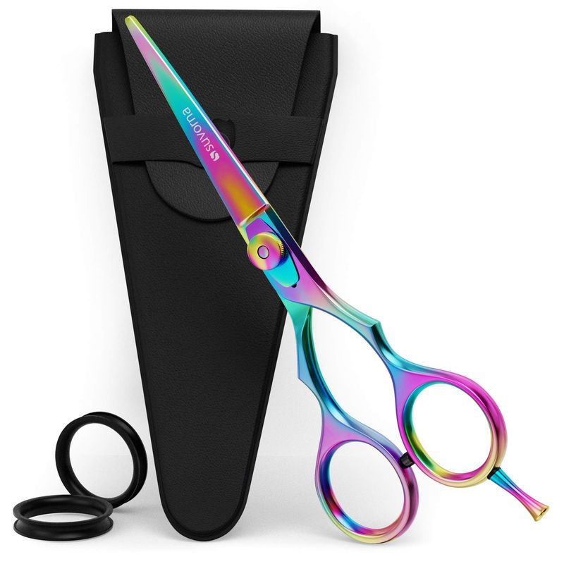 Suvorna 5.5" Multicolor Hair Cutting Scissors Professional, Shears for Hair Cutting, Hair Cutting Shears, Professional Hair Scissors, Barber Scissors, Hair Shears Professional for men, women, adults.