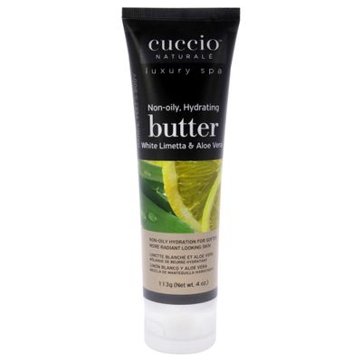 Cuccio Naturale Butter Blends - Ultra-Moisturizing, Renewing Scented Body Cream - Deep, Renewing Hydration For Dry Skin Repair - Made With All Natural Ingredients - White Limetta &amp; Aloe Vera - 4 Oz