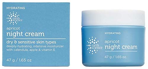 EARTH SCIENCE - Apricot Night Cream with Hydrating Apricot and Vitamin E for Dry Skin (1.65 oz)