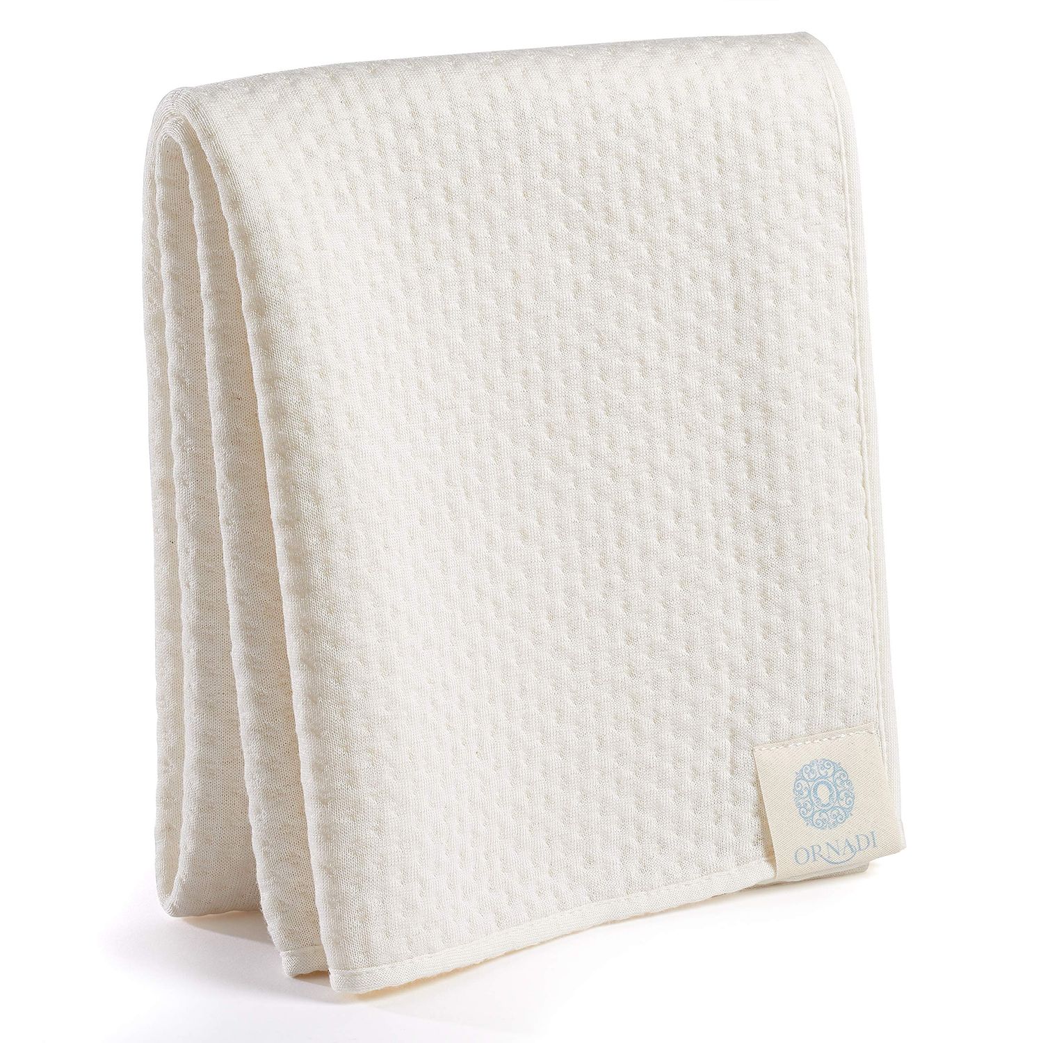 Organic Cotton Bamboo Viscose Face Towel Luxury Care for Sensitive Skin &amp; Natural Hair Drying Made in USA Ultra Soft Absorbent Eco Travel 15 X 35