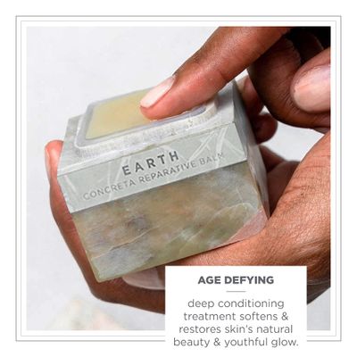 Zents Concreta Firming Repair Balm &amp; Solid Parfum (Earth Fragrance) | Moisturizing Shea Butter &amp; Coconut Oil for Skin | 1.25 fl oz