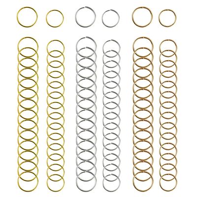 Nydotd 180 Pieces Hair Rings, Braid Rings, Loop Clips, and Hoops - 3 Colors, 2 Sizes, Women&#39;s Fashion Hip-Hop DIY Hair Clip Accessories for Dreadlocks
