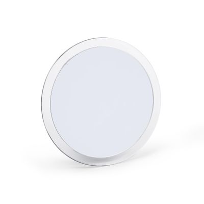 Jerdon Portable Travel Makeup Mirror - 9 Diameter Frame with 5X Magnification - Suction Cups Allow Wall Mounting - Travel Case Included - Model JSC5