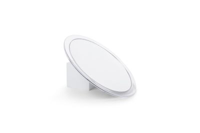 Jerdon Portable Travel Makeup Mirror - 9 Diameter Frame with 5X Magnification - Suction Cups Allow Wall Mounting - Travel Case Included - Model JSC5