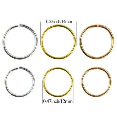 Nydotd 180 Pieces Hair Rings, Braid Rings, Loop Clips, and Hoops - 3 Colors, 2 Sizes, Women's Fashion Hip-Hop DIY Hair Clip Accessories for Dreadlocks