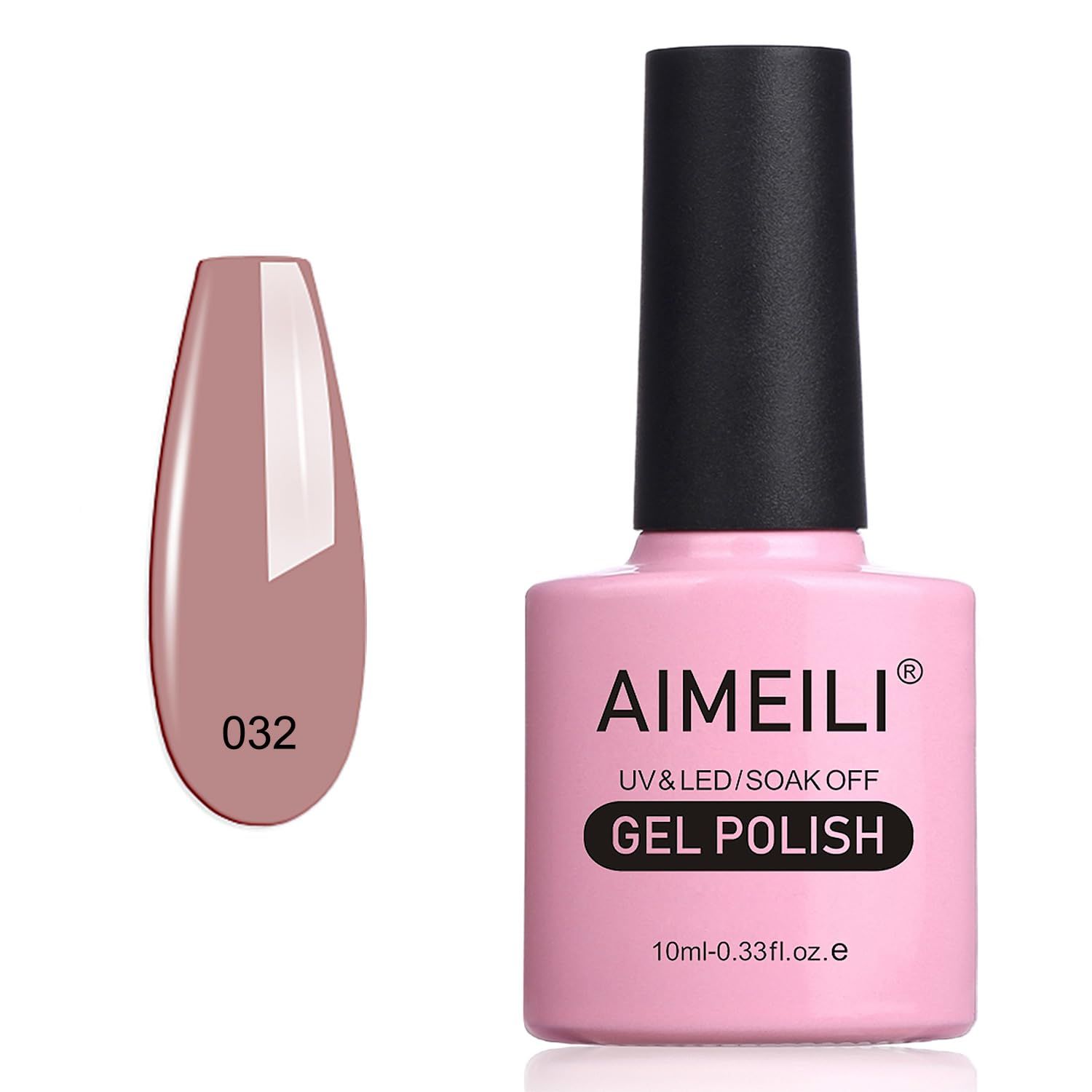AIMEILI Soak Off U V LED Nude Gel Nail Polish - Eur So Chic (032) 10ml