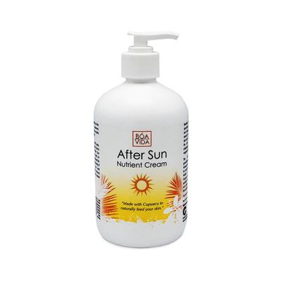 BoaVida After Sun Lotion Nutrient Body Cream and Tan Enhancer - Sun Burn Recovery Cream for After Sun Exposure, Made with Cupuacu Butter 16 Ounce