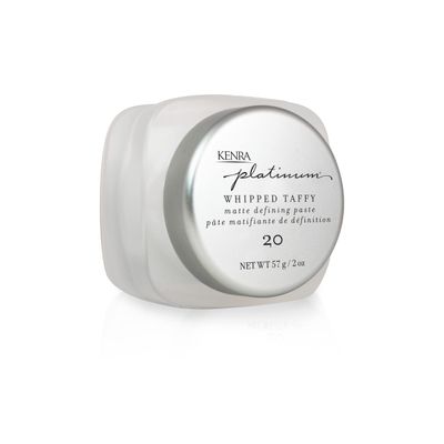 Kenra Platinum Whipped Taffy 20 | Matte Defining Paste | Delivers An Ultra-Matte, Firm Hold Finish | Sculpts, Smooths &amp; Texturizes Styles | All Hair Types | 2fl. Oz
