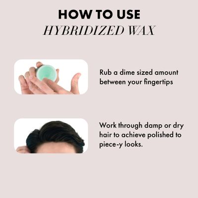 Hanz de Fuko Hybridized Wax - Premium Mens Hair Styling Wax with Medium Hold &amp; Satin Finish, 2oz