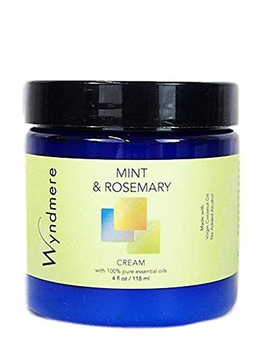 Wyndmere Mint &amp; Rosemary Cream for Face &amp; Body - Invigorating &amp; Refreshing Moisturizing Cream made with All-Natural Ingredients &amp; 100% Pure Essential Oils 4oz