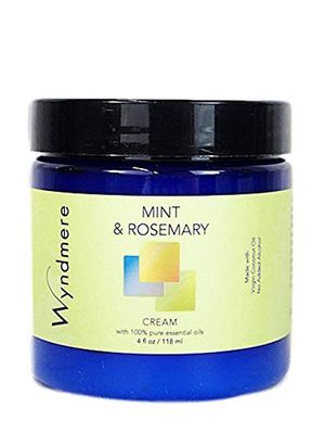 Wyndmere Mint &amp; Rosemary Cream for Face &amp; Body - Invigorating &amp; Refreshing Moisturizing Cream made with All-Natural Ingredients &amp; 100% Pure Essential Oils 4oz