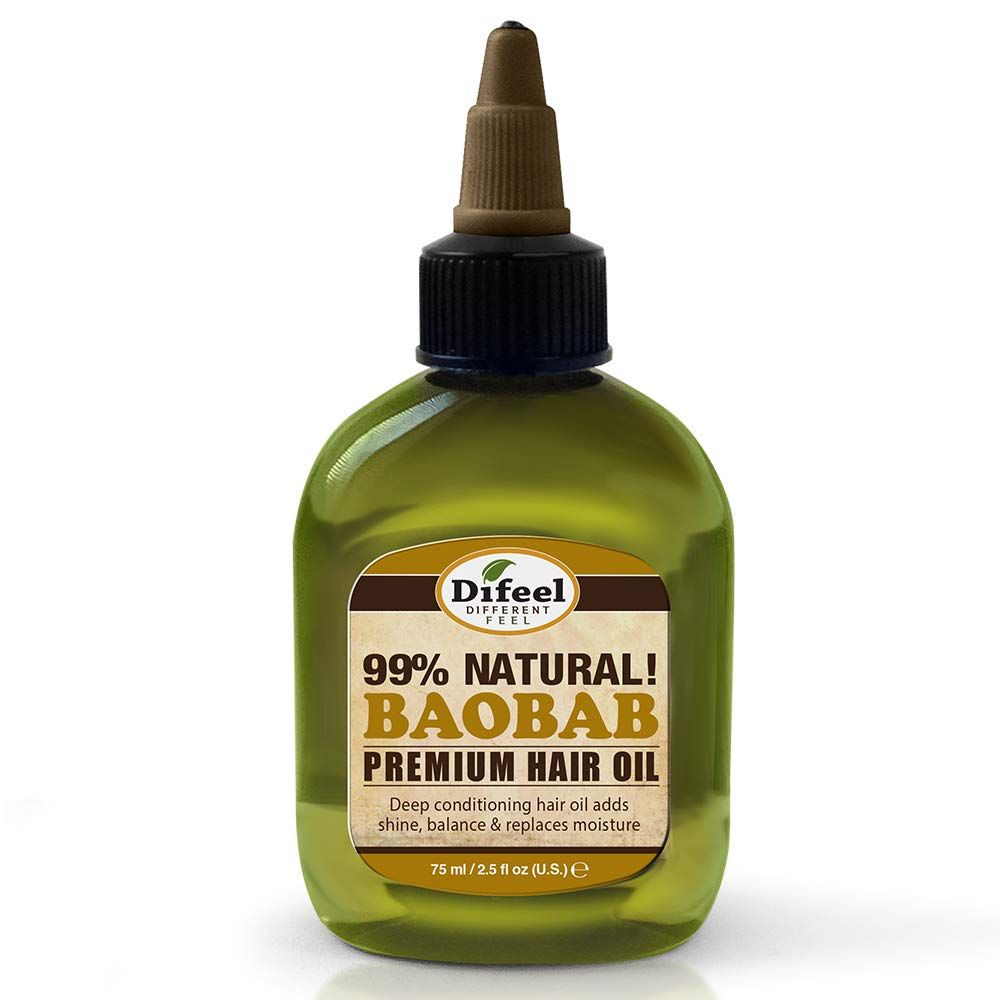 Difeel Premium Deep Conditioning Natural Hair Care Oil - Baobab Oil 2.5 ounce (6-Pack)
