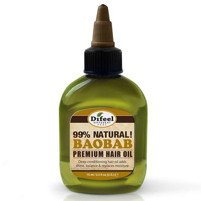Difeel Premium Deep Conditioning Natural Hair Care Oil - Baobab Oil 2.5 ounce (6-Pack)
