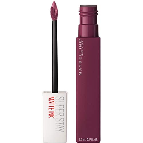 Maybelline Super Stay Matte Ink Liquid Lipstick Makeup, Long Lasting High Impact Color, Up to 16H Wear, Believer, Deep Plum, 1 Count