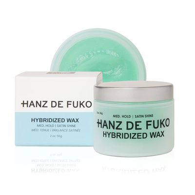 Hanz de Fuko Hybridized Wax - Premium Mens Hair Styling Wax with Medium Hold &amp; Satin Finish, 2oz