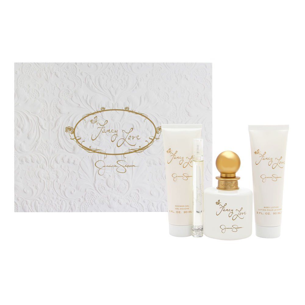 Jessica Simpson for Women - 4 Pc Gift Set 3.4oz EDP Spray, 0.34oz EDP Mini Spray, 3oz Body Lotion, 3oz Bath &amp; Shower Crme
