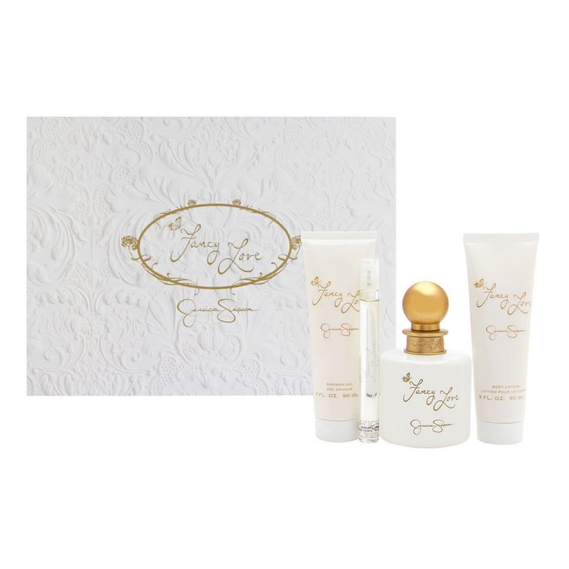 Jessica Simpson for Women - 4 Pc Gift Set 3.4oz EDP Spray, 0.34oz EDP Mini Spray, 3oz Body Lotion, 3oz Bath &amp; Shower Crme