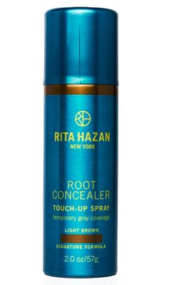 Rita Hazan Root Concealer Touch Up Spray - Instant Spray To Cover Up Roots - Quick Drying, Water-Resistant Formula - Temporary Hair Color Spray for Gray Roots - 2 oz. Root Spray Light Brown