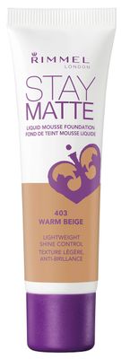 Rimmel Stay Matte Foundation, Warm Beige, 1 Fluid Ounce