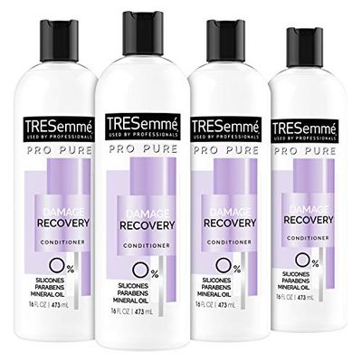 TRESemm Conditioner Conditioner for Damaged Hair Damage Recovery Silicone Free Conditioner 16 oz 4 Count