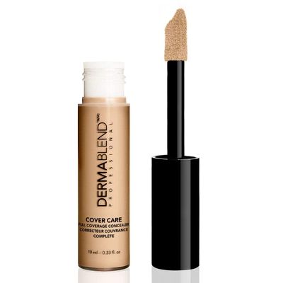 Dermablend Cover Care Concealer, Full Coverage Concealer Makeup and Corrector for Under Eye Dark Circles, Acne &amp; Blemishes, 24-Hr Hydration, Matte Finish, XL Applicator