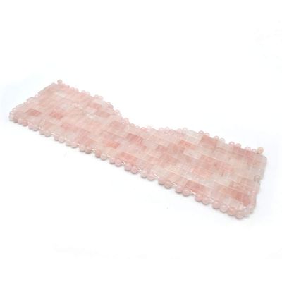 100% Rose Quartz Jade Eye Mask, Jade Sleeping Mask for Relieving Eye Bags and Dark Circles, Yoga Meditation Tools