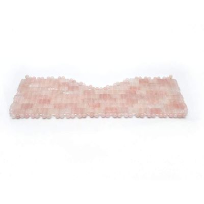 100% Rose Quartz Jade Eye Mask, Jade Sleeping Mask for Relieving Eye Bags and Dark Circles, Yoga Meditation Tools