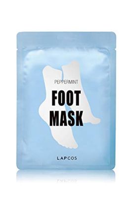 LAPCOS Foot Mask, Moisturizing Spa Treatment with Peppermint and Lavender, Repair Dry Cracked Heels &amp; Feet, Korean Beauty Favorite, 1-Pack