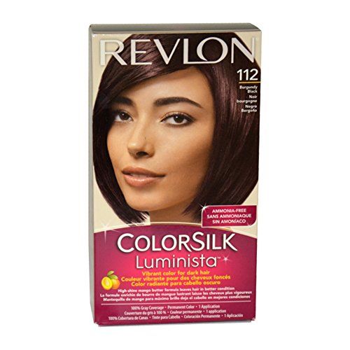 Revlon ColorSilk Luminista Haircolor, Burgundy Black