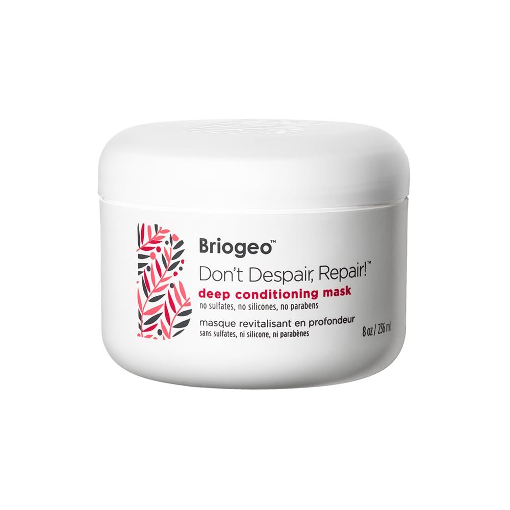 Briogeo Don&#39;t Despair, Repair! Deep Conditioning Mask, Deep Conditioner for Dry Damaged or Color Treated Hair, Prevent Future Breakage, Protein Mask for Stronger Hair, Vegan, Cruelty-Free, 8 fl oz