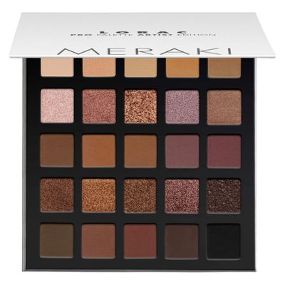 LORAC PRO Matte &amp; Shimmer Eyeshadow Palette, Meraki | Glitter | Mirror Compact | Cruelty Free, Gluten Free, Vegan