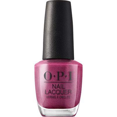 OPI Nail Lacquer A-Rose at DawnBroke by Noon | Opaque Deep Purple Shimmer Chip Resistant Nail Polish | Vegan, Fast Drying, Streak Free