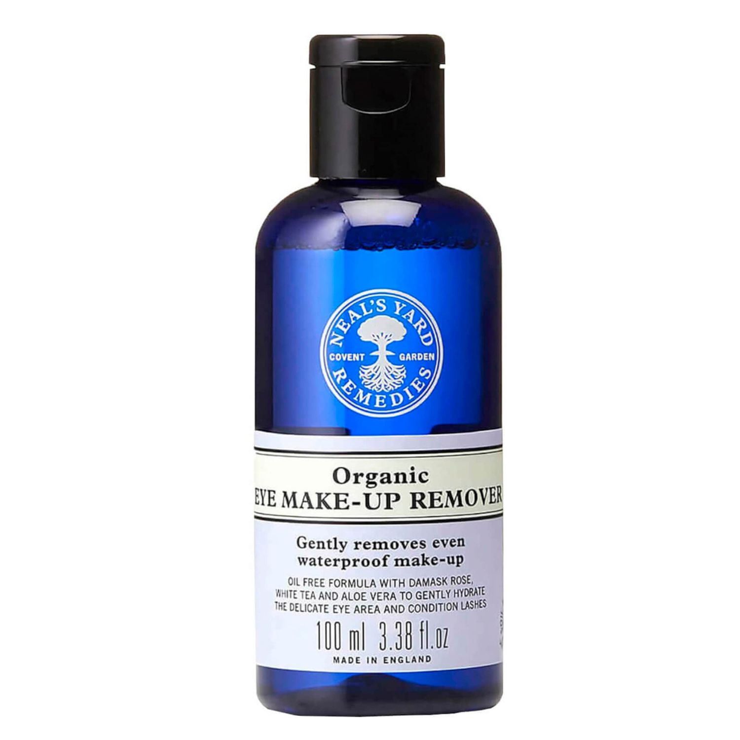 Neal&#39;s Yard Eye Make-Up Remover with Tripeptides, Removes Waterproof Makeup, Oil Free, Hydrates Skin, Conditions Lashes, Cruelty-Free, 100mL