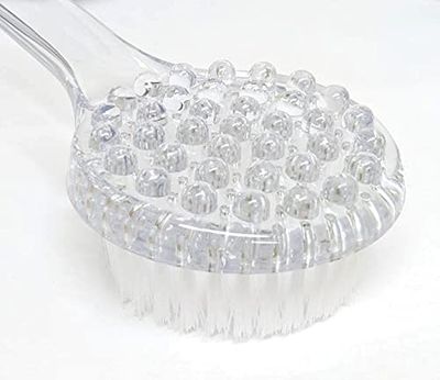 Aquasentials Exfoliating Bath Brush (15.5in) (Clear Handle)