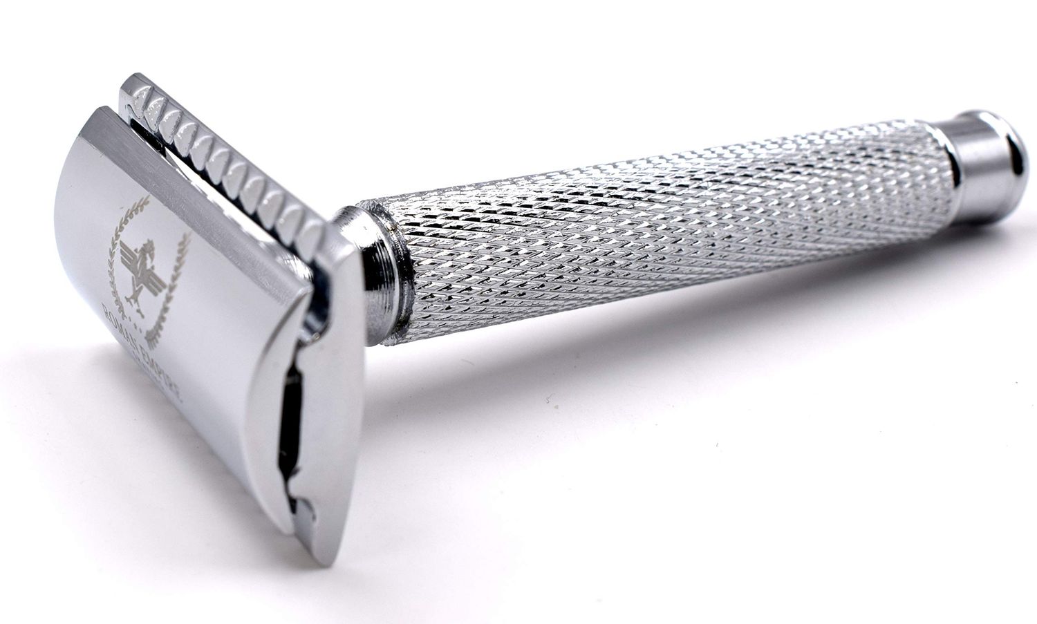 Caesar Double Wire Safety Razor by Roman Empire Shaving | Classic Razor | Safety Razor | Steel Razor with Set of 20 Shaving Blades (Astra-Derby-Shark-Treet)
