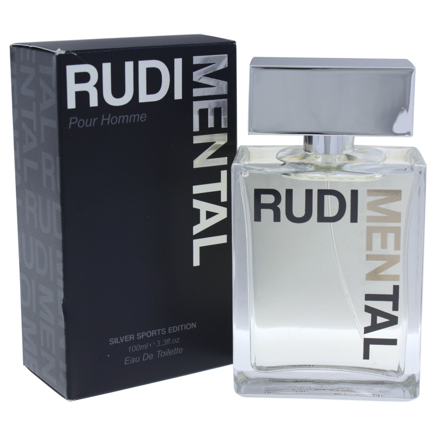 Rudimental Silver Sports Edition Eau de Toilette Spray for Men, 3.3 Ounce